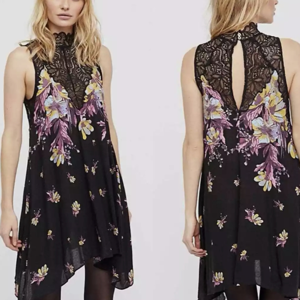 Free People Marsha Printed Slip Dress